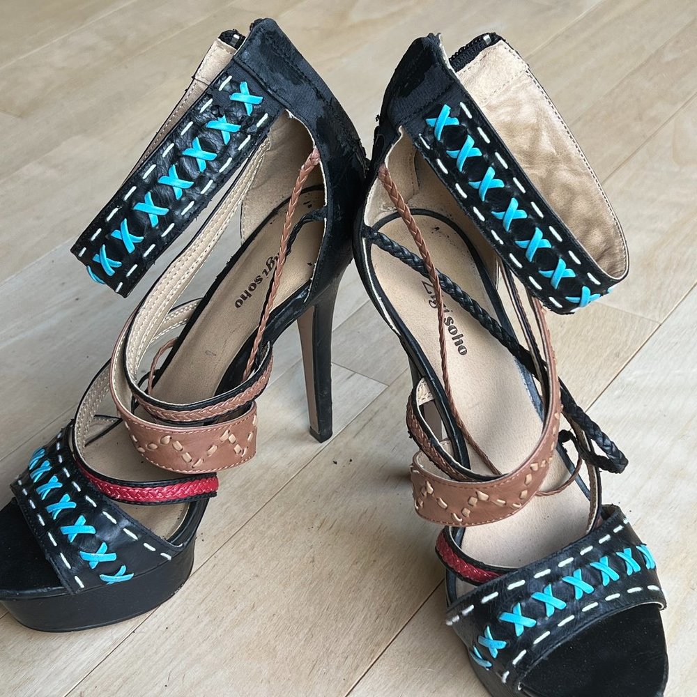 Zigi Soho platform heeled sandals size 8.5